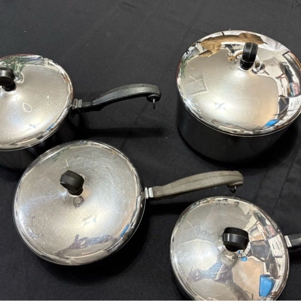 Farberware Vintage Stainless Steel Aluminum Clad Cookware Set set of 8